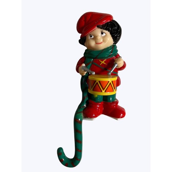 Holiday Stocking Hangers Set Of Four Vintage Plastic Hangers - Picture 12 of 15